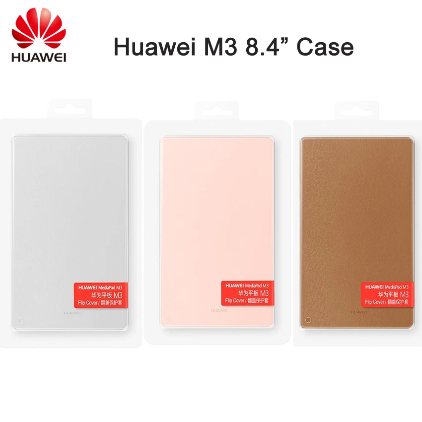 Original Usnja Flip Pokrov za Huawei Mediapad M3 8.4 palčni Usnjena torbica Z Sleep/Wake Funkcija Stojalo Zaščitni Lupini za M3