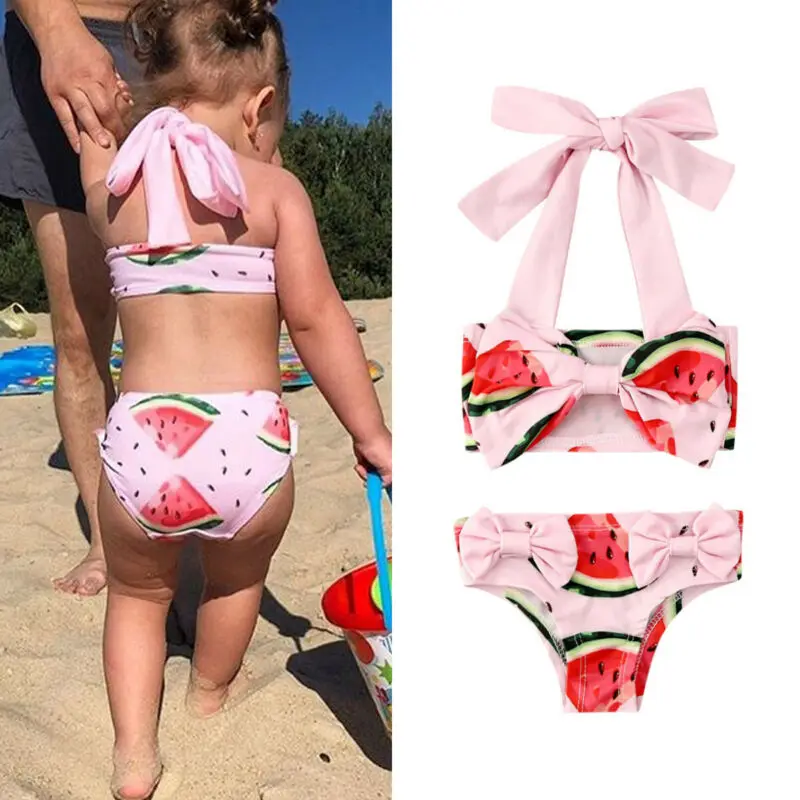 Otroci Baby Dekleta Tankini Kopalke, Kopalke, Kopalke Plažo Bikini Komplet
