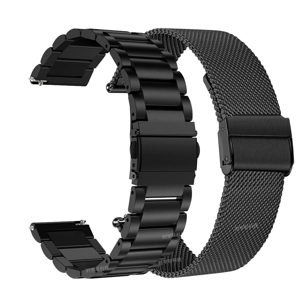 Očesa & Soild iz Nerjavečega Jekla Watchband za Garmin Vivomove HR 3 3S / Vivoactive 4 4S 3 / Venu Luxe Slog Watch Pasu Trak