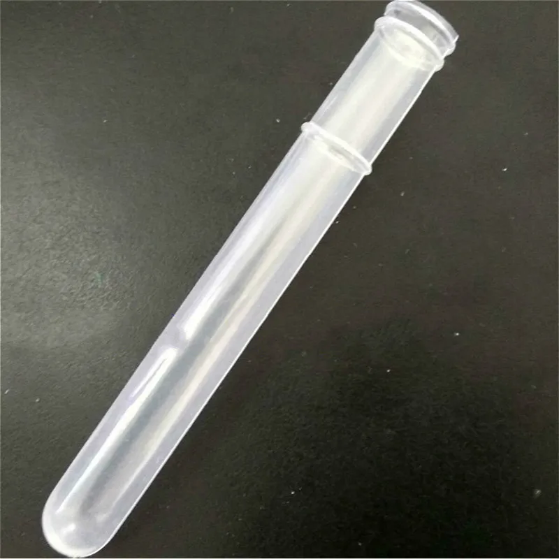 Polietilen Epruveto, 12 mm * 100 mm Razpoložljivega Plastično Epruveto, Prosojne PE gibljivo Cev Za odvzem Krvi 500 / PK