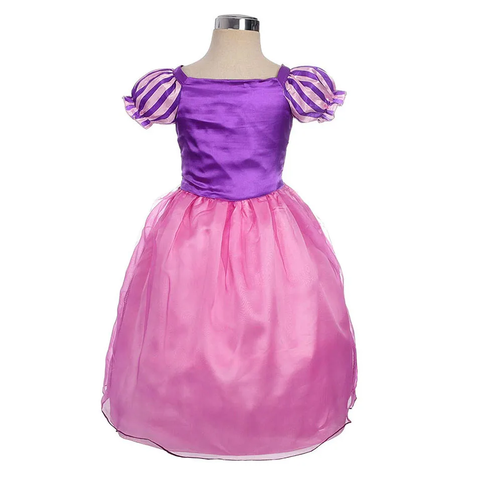 Rapunzel Obleko za Dekleta Poletje Princesa Kostum Otrok Fancy Rojstni dan Halloween Party Dress Up Oblačila Zapleten Frocks 3-8T