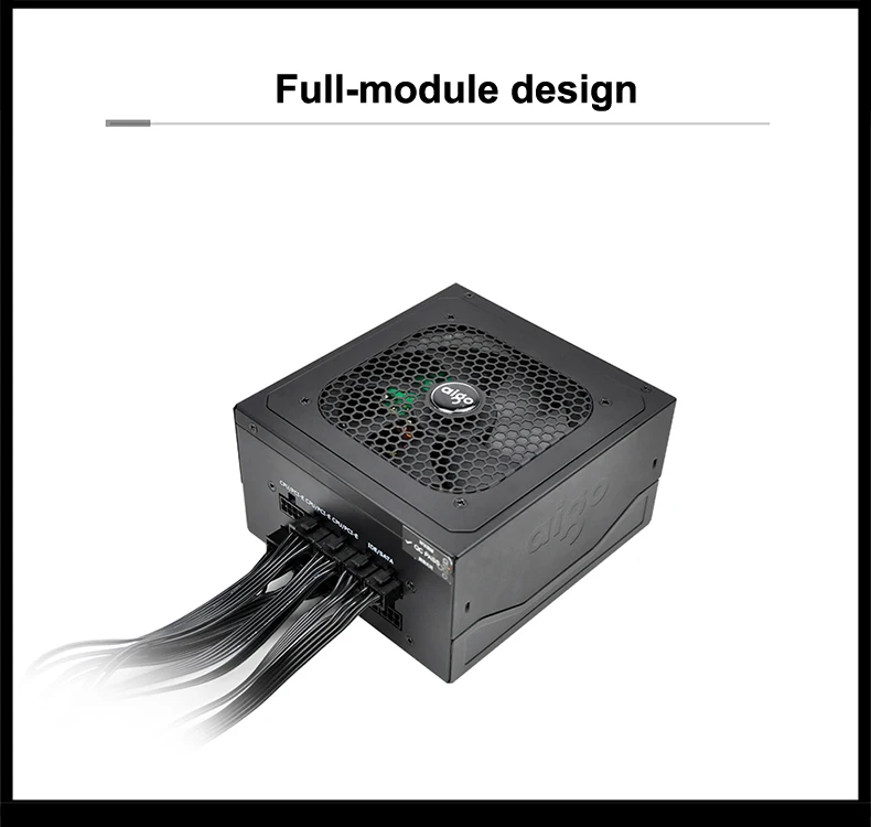 Računalnik Stikalo Kabel Power-up Stikalo AIGO 600W PSU Aktivni PFC ATX Celoten Modul design Input 160-264V Garancija Kakovosti