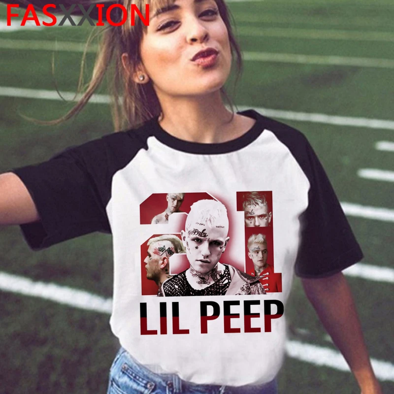 Rip Lil Peep Hip Hip Harajuku T-shirt Moški Grafični Ullzang Anime Tshirt Estetske LIL PEEP Ullzang Tshirt Priložnostne Vrh Tees Moški