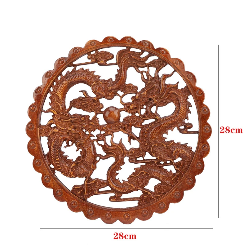 RUNBAZEF Kitajski Stil Barve Lesa Izrezljane Aplicirano Pohištvo, Dekorativne Figurice Miniature Model Dom Dekoracija dodatna Oprema