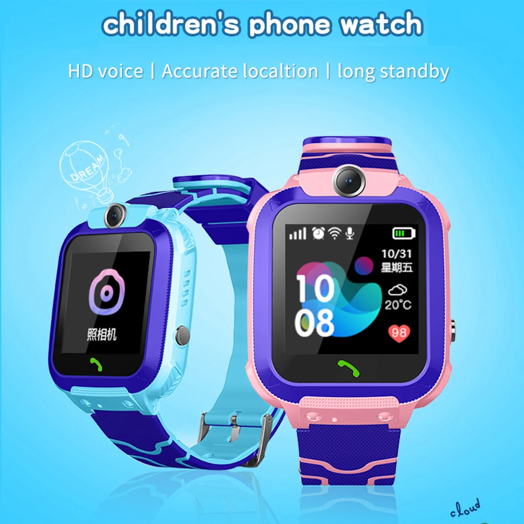 S12 Otrok Pametno Gledati IP67 Nepremočljiva Otrok SOS Klic Lokacijo Finder Smartwatch Inteligentni Fotografija Ob Baby Telefon Gledal