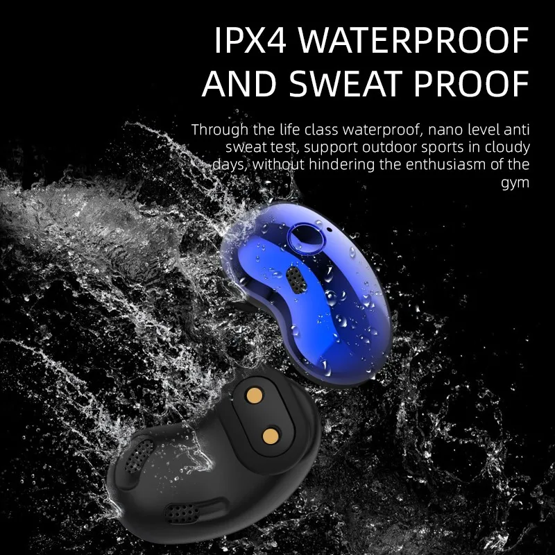 S6 Plus TWS Udobno Mini Gumb za Bluetooth Slušalke High-end Nepremočljiva Hi-fi Zvok Binaural Klic ročaji očal 9D Šport Čepkov