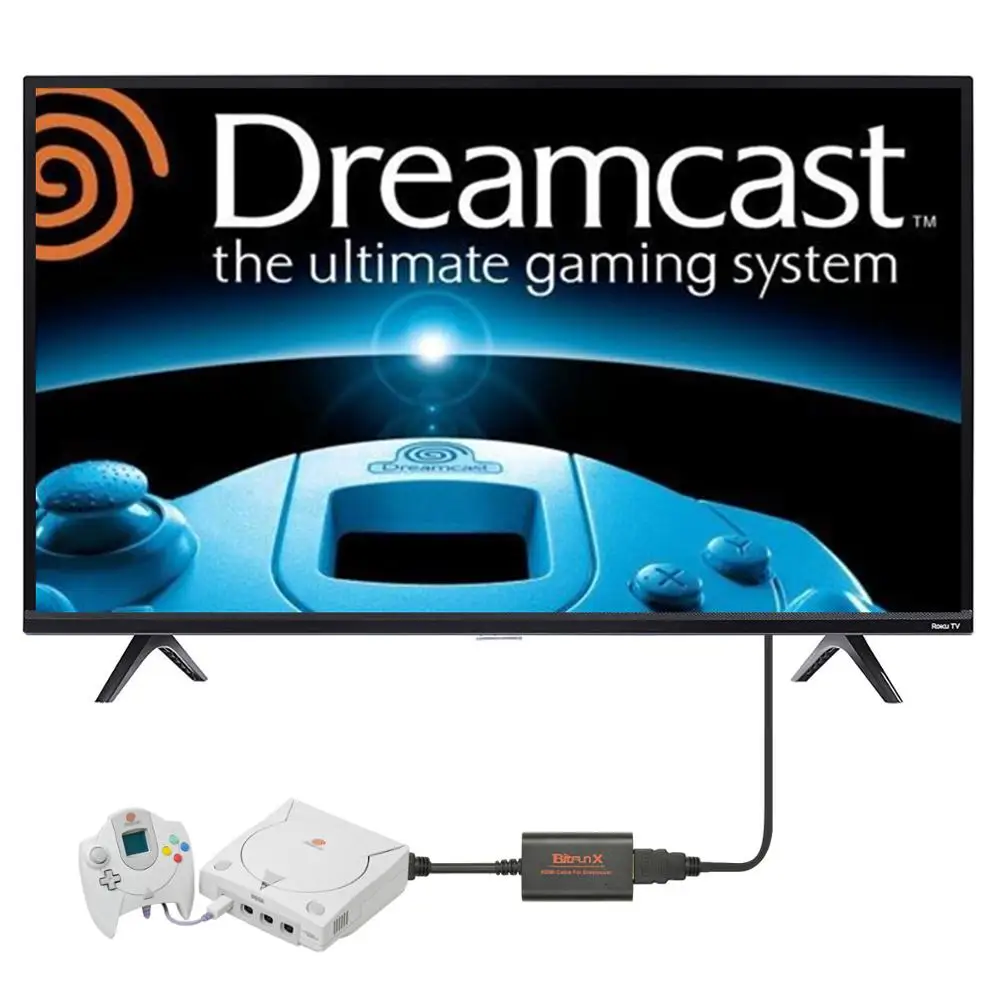Sega Dreamcast Igralno Konzolo HDMI HD Adapter HDMI Pretvorbo Line Video Pretvornik Podporo Dreamcast Igralno Konzolo Način Zaslona