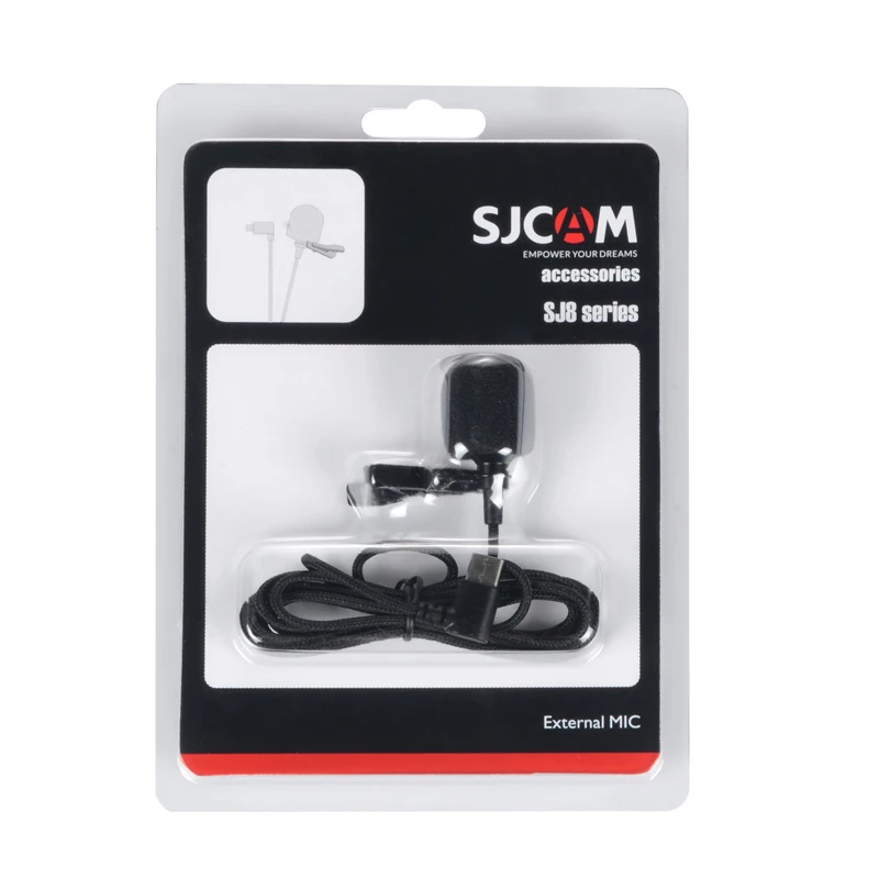 SJCAM SJ8 Serije Dodatki Tipa C Zunanji Mikrofon za SJ8 Zraka SJ8 Plus SJ8 Pro Športnih delovanje Fotoaparata