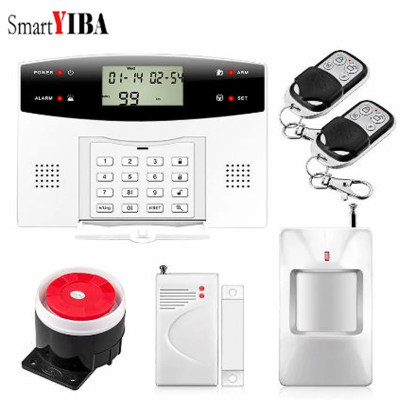 SmartYIBA rusko, francosko, špansko, portugalsko, italijansko poljski češki Telefonski Brezžični Žice GSM SMS Home Security Alarm Interkom Sistem