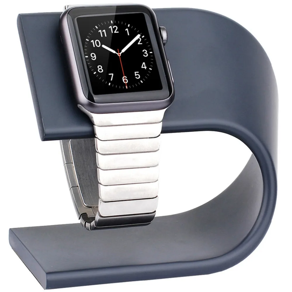 Stojalo Za Apple Watch polnilnik Station Dock U tip Aluminij zlitine Magnetni brezžično Polnjenje stojalo iWatch serije 6 5 4 3 se