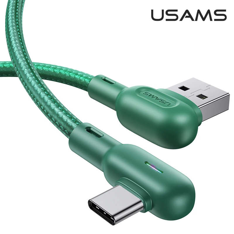 USAMS 90 Stopinj Tip C Kabel za Samsung S20 Redmi Opomba 9s 7 napajalni Kabel za iPhone X 11 Pro Max X Reverzibilna za Kabel Micro USB