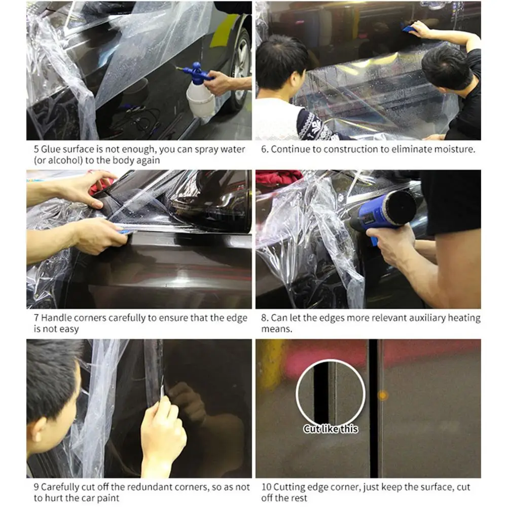 VELIKOST 30X300CM Roll 3 Plasti PPF Rhino Skin Avtomobilov Barve Varstvo Film za Avto Zavijanje Pregleden Auto Lakiranje Vozil, Nalepke,