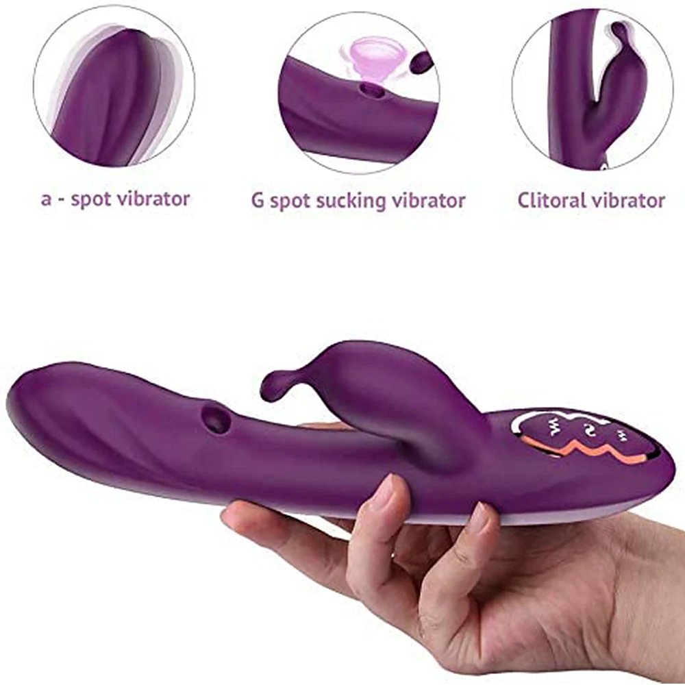 Vibrator za G-spot 7 Speed USB Polnilne Klitorisa Sesanju Vibrator Rabbit Vibratorji Odraslih Igrače za Ženske Klitoris Stimulacije Masaža
