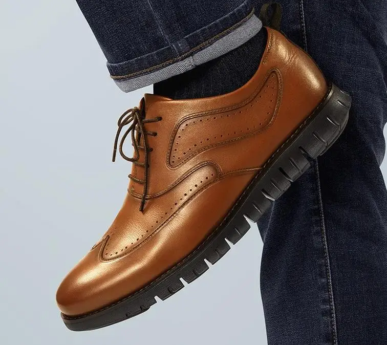Youpin qimian moška obutev športna športna Oxford čevlji protibakterijsko deodorant lahka, elastična podplat stereo pritiskom vklesan čevlji