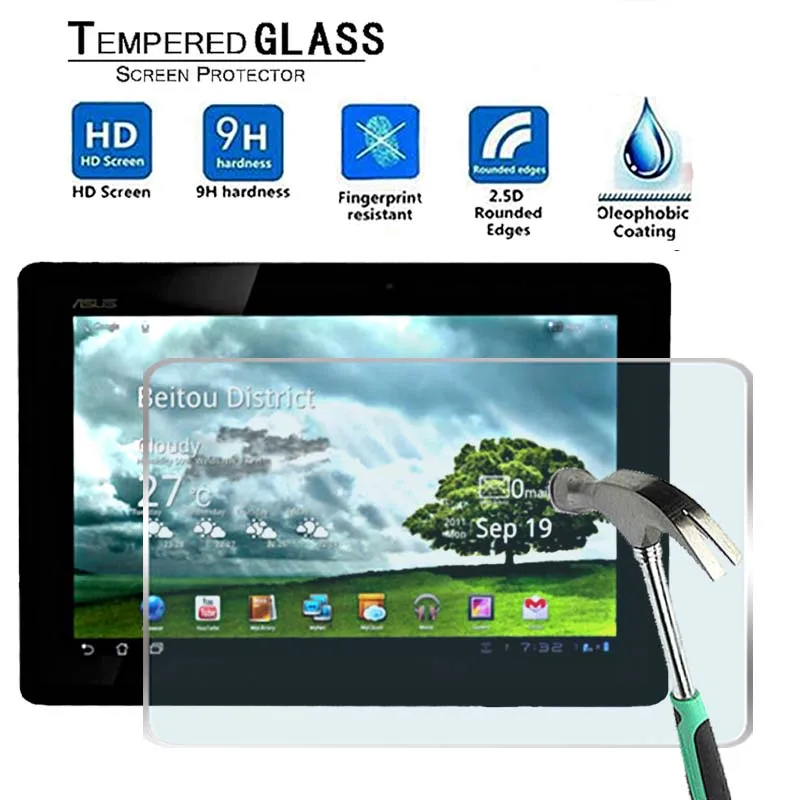 Za ASUS Transformer Pad TF300T -Premium Tablet 9H Kaljeno Steklo Screen Protector Film Zaščitnik Straže Kritje