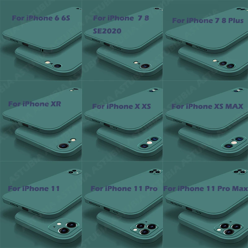 Za IPhone 11 Pro Max 12 Novih Tekoče Silikona Primeru Telefon Telefon Kritje za IPhone XR XS Max X 7 8 6S Plus SE 2 2020 Primeru Zajema