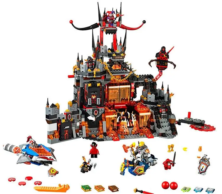 Združljiv 70321 70323 70317 Nexion vitezi Jestro Vulkan Brlog Slika Knighton Grad stavbe, bloki, opeke, igrače za otroke