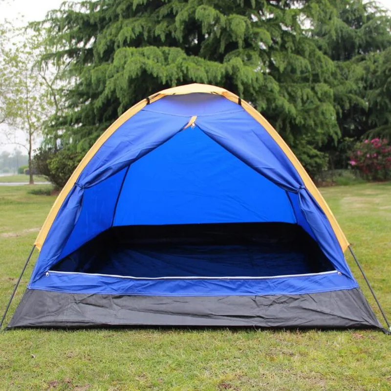 Zunanji kampiranje šotor. Dvojno sezone rainproof šotor za dve osebi. Z nizkimi stroški, dvojno dvojno zgodbo-zgodbo zunanji šotor za 2 osebi