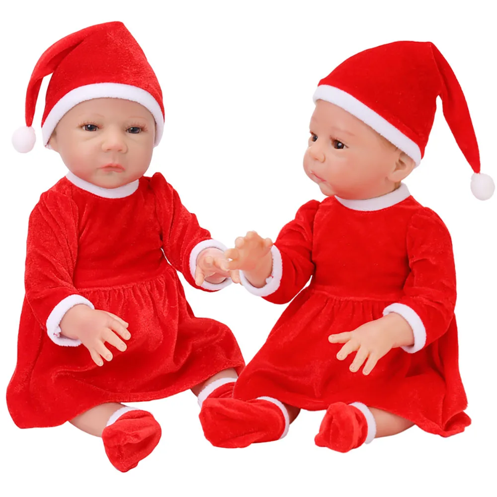 18 inch Veren Prerojeni Baby Doll Z Božično Dojenčke Oblačila Sophia HARLOW Lutka za Celotno Telo, Silikonski Lutke Rojstni dan, Božič Darilo