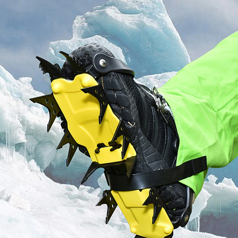 18-Zob Plezanje Proti Drsenju Dereze Nastavljiv Zimski Sprehod Ice Claw Planinarjenje Krpljami Manganovega Jekla Zunanji Pokrov Nastavka Za Bliskavico