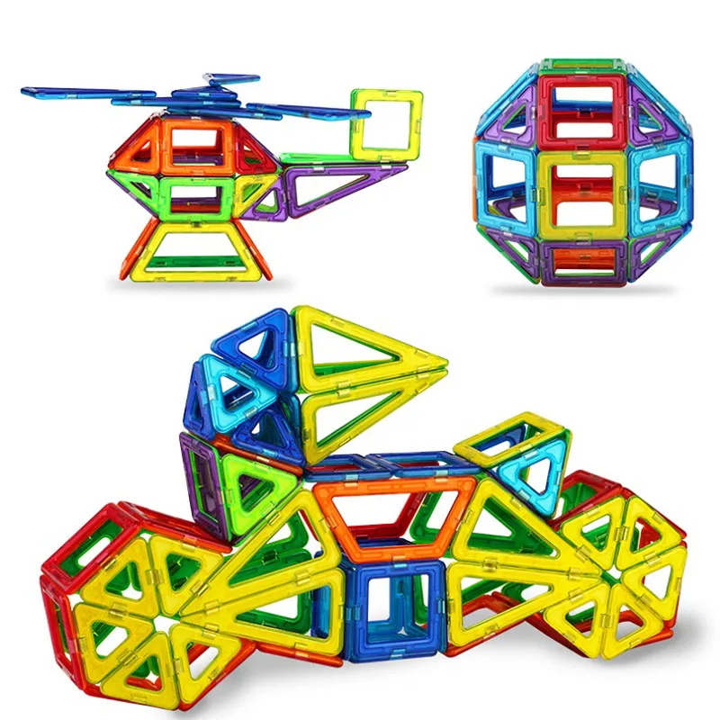 184pcs-110pcs Mini Magnetni Oblikovalec konstrukcijski Set Model & Stavbe Igrače, Plastične Magnetni Bloki, Izobraževalne Igrače Za Otroke Gif