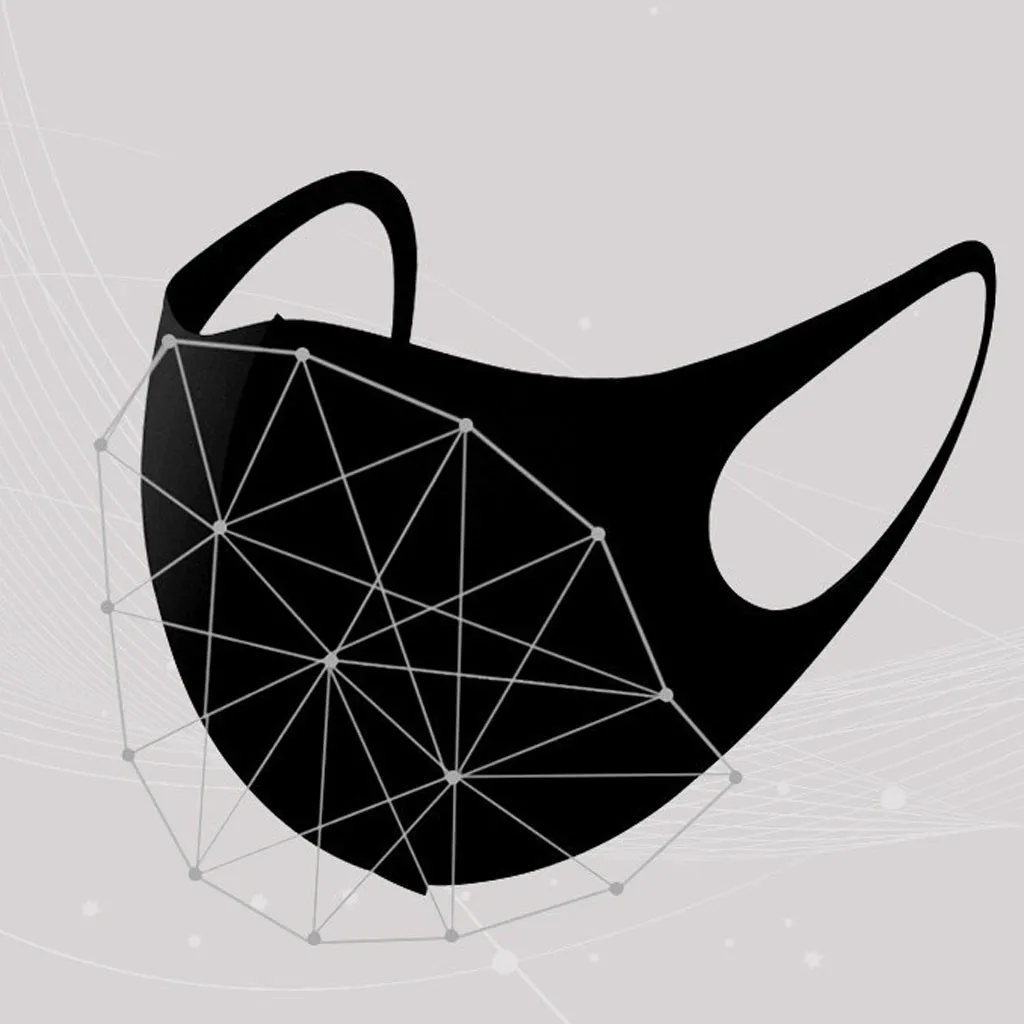 20 Kos Stroj Usta Masko Črno Bombažno Krpo PM25 Filtrom Respirator za Prah Dokaz 3D Fashion Maske za enkratno uporabo za Odrasle PM 2.5 0527