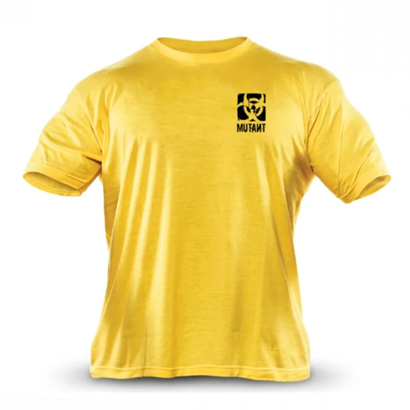 2019 blagovne Znamke moški T-Shirt Fitnes Slim fit Majice Kratek rokav Bombaž oblačila Moda Prostočasnih O-Vratu MUTANT natisnjeni Tee
