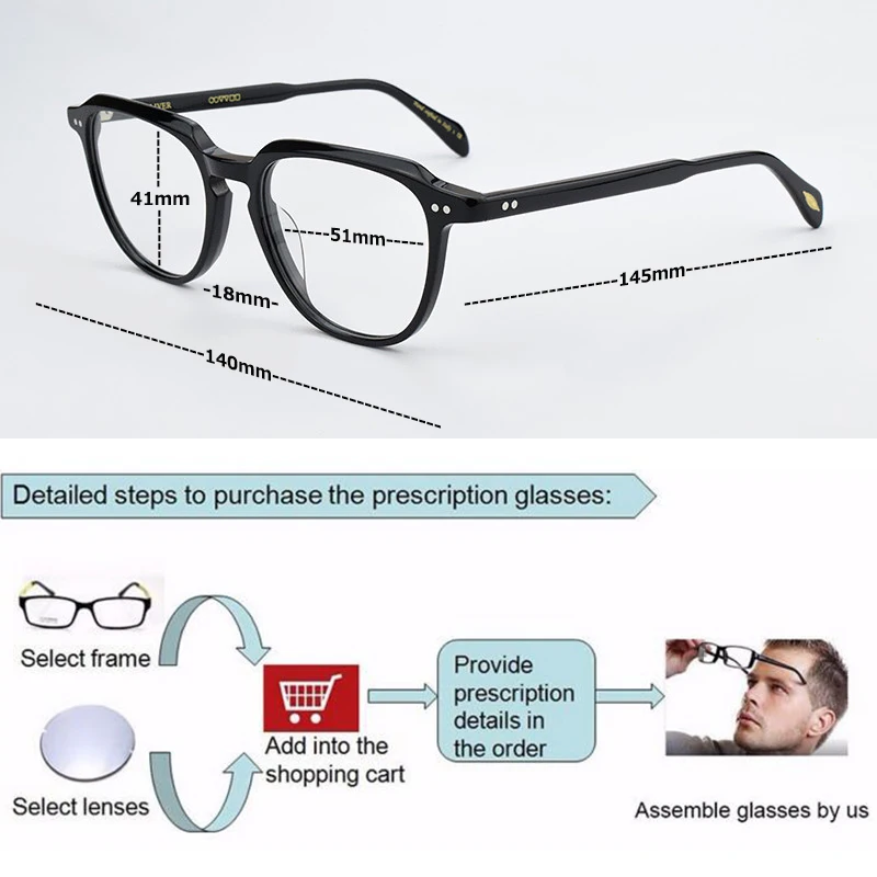 2020 letnik optičnih očal okvir ženske moški očala za kratkovidnost blagovne znamke Retro oči očala okvirji za moške okviri OV5409