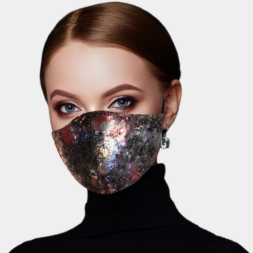 2020 Sijoče Obraz Maske, Okraski za Ženske Bling Elastičnost Kristalno Pokrivajo Obraz Nakit Cosplay Dekor Stranka Darilo debelo
