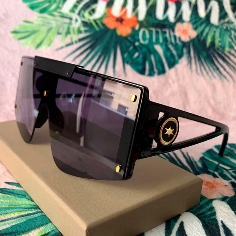 2021 Nove Luksuzne Pilotni Punk sončna Očala Ženske Letnik Enem Kosu sončna Očala Moških Sunglass Oculos Feminino Gafas Lentes De Sol UV400