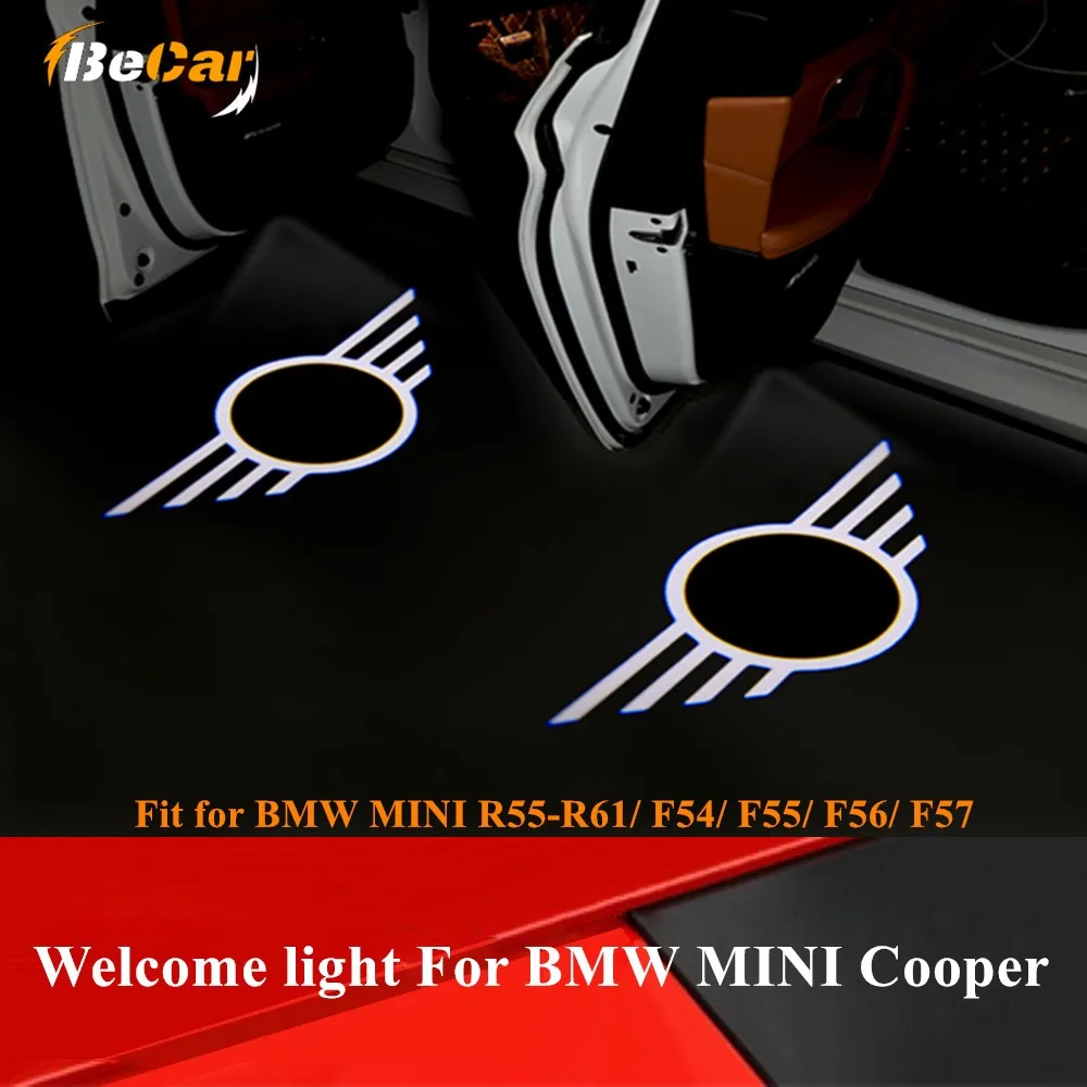 2X Vrata Avtomobila Svetlobe Led Logotip Avto Dobrodošli Luči Za BMW MINI Cooper R55-R61 2008-F54/F55/F56/F57-2020 Avto LED Pribor