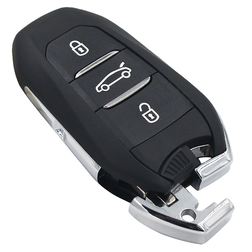 3 Gumbi, DS Smart Remote Key 433MHz 7945 Čip za Peugeot 508/Citroen C4 z Zasilni Ključ HU83 Rezilo Z Goove KYDZ Odbor