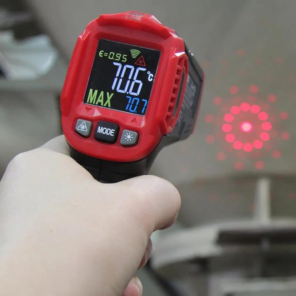 -30-550℃ Industriji Digitale Infrardeči Termometer Čelo Brezkontaktno Laser Temperatura Strokovni Industrijski Temperatura Pištolo