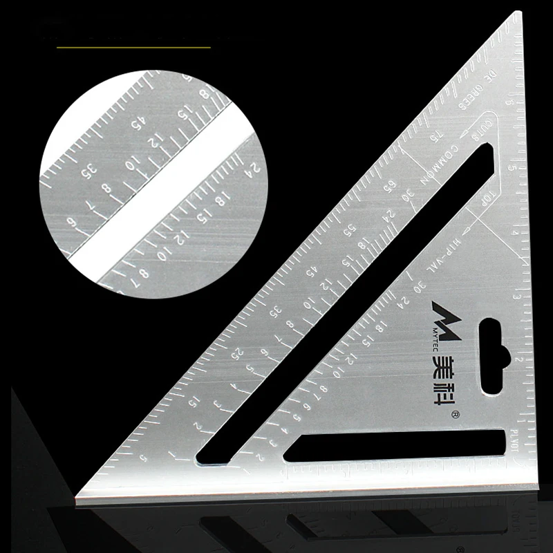 30 cm Novega Aluminij Zlitine Hitrost Kvadratnih Strešne kritine Trikotnik Kota Merilnikom. Poskusite Kvadratnih tesarski Merjenje Postavitev Orodje