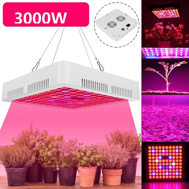 3000W LED Grow Light Celoten Spekter Phytolamp Rastline lučka Šotor Toplogrednih Hydroponic Sadika Cvet Zelenjave AC85-265V