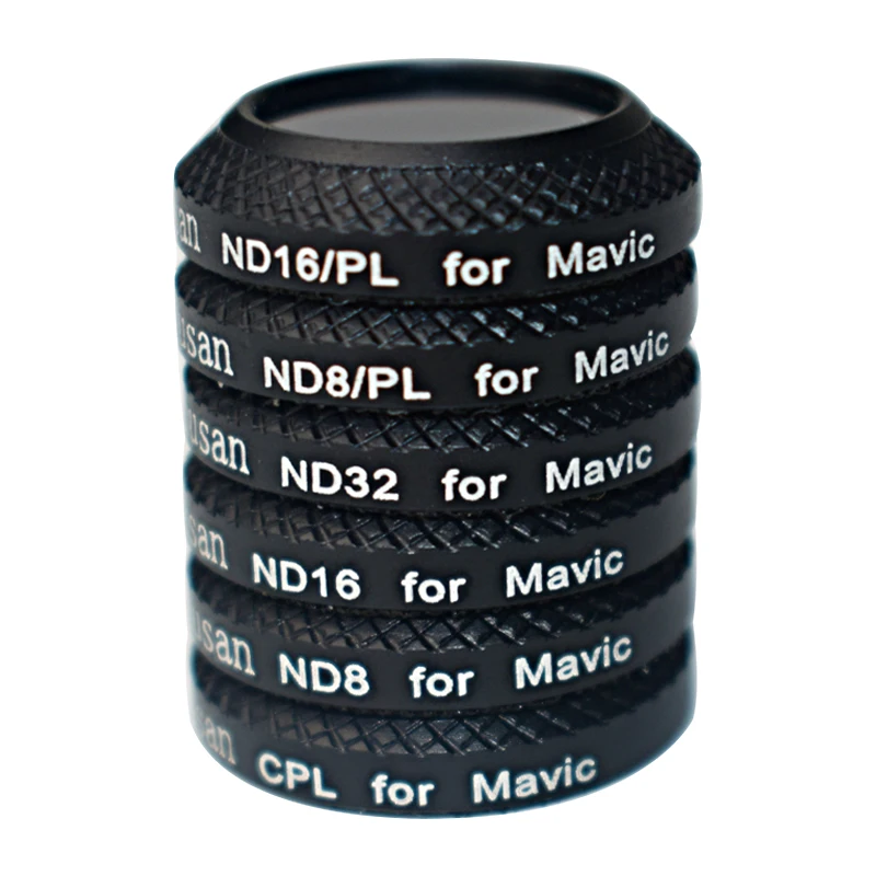 6 Kosov CPL+ND8+ND16+ND32+ND8/PL+ND16/PL Filter Komplet za DJI Mavic Pro Brnenje Quadcopter Mavic Pro Pribor s knjigovodsko polje