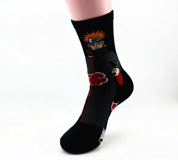 6 parov/set Hallowmas Rekviziti Anime Moški nogavice blagovne Znamke Osebno Bombaž Risanka Naruto Uzumaki Nogavica Dejanje slika igrače