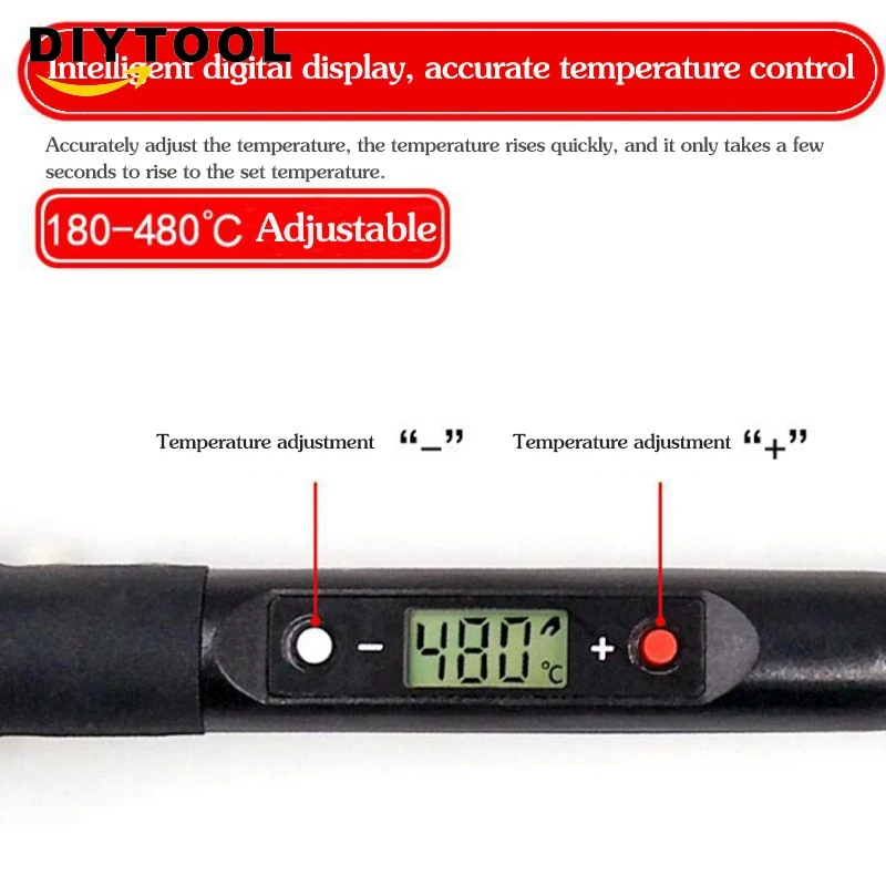 80W digitalni prikaz termostat termostat električni lemilo nastavite večnamensko varjenje, spajkanje svinčnik orodje za popravilo