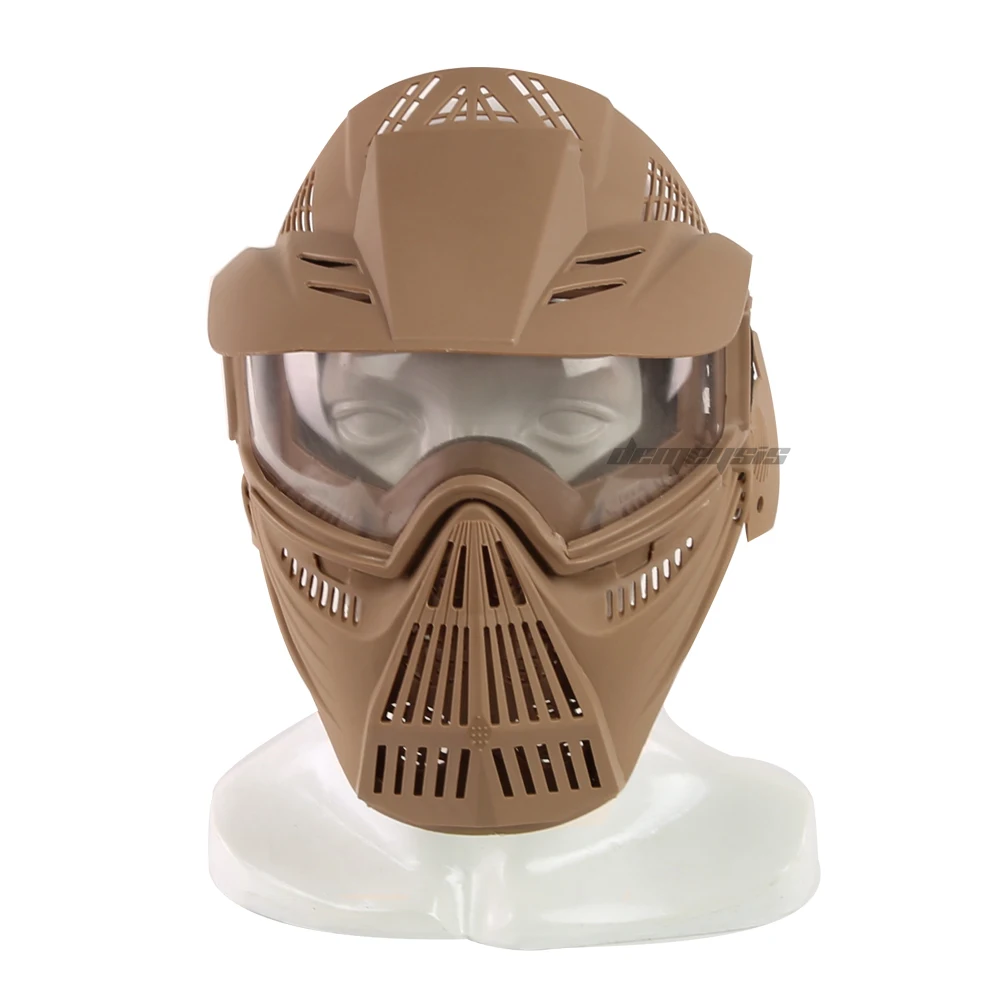 Airsoft Paintball Taktično Maske Poln Obraz Vojaško Usposabljanje Lov Maske Moški Ženske Streljanje Vojske Cs Wargame Masko