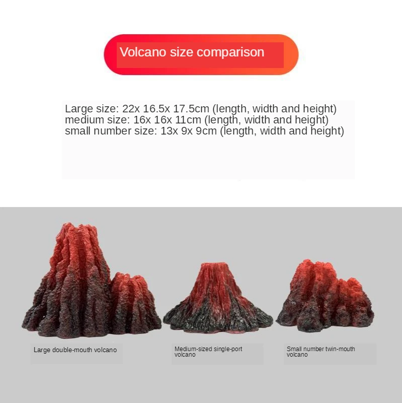 Akvarij Krajinsko Akvarij Krajinsko Dekoracijo Pokrajino Simulacije Vulkan Ornament Kamen Kisika Črpalke Paket Za Okras