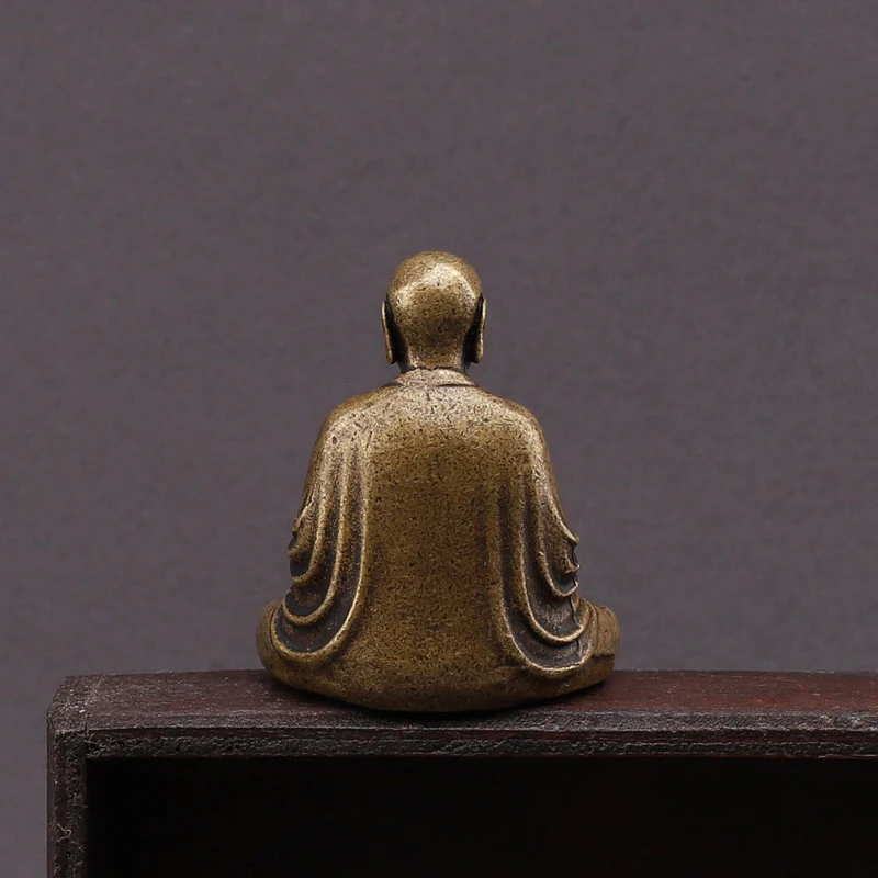 Antični Bronasti Kip Bude, Mini Prenosni Medenina Bodhisattva Kiparstvo Okraski Doma Feng Shui Dekor Pisarne Odlikovanja