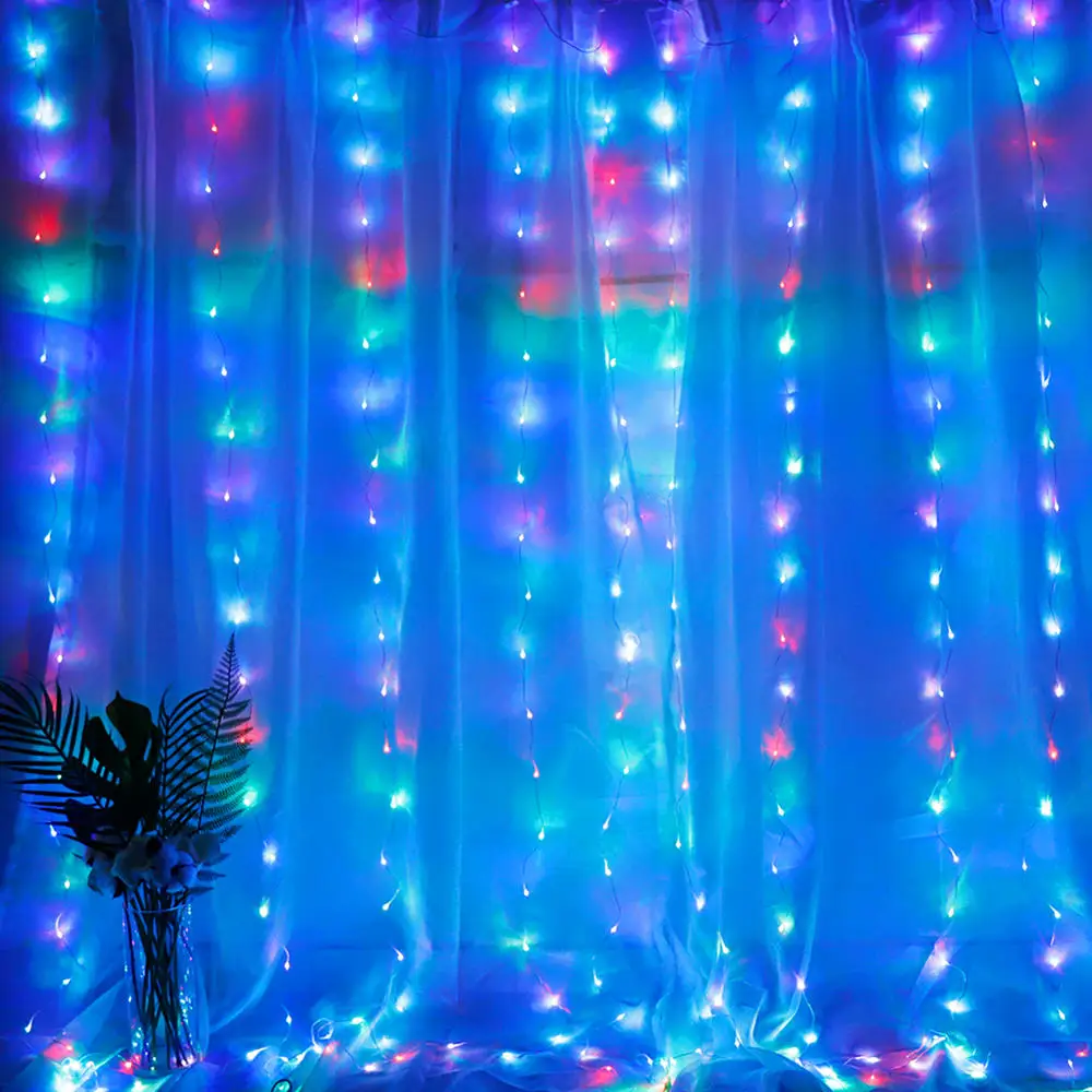 APP Oddaljen Nadzor LED Zavesa Svetlobe, Ledenica Niz Božič Elf Svetlobe Garland Prostem svate, Božični Okraski