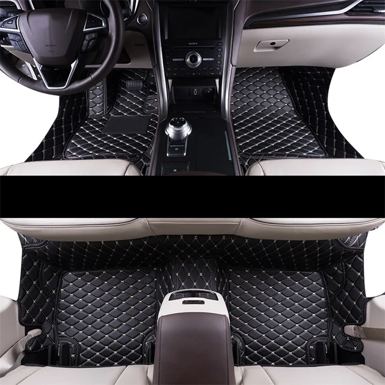 Avto styling pribor trajne luksuzni vlakna, usnje avto predpražnike za ford mondeo fusion mk4 mk5 2007-2020