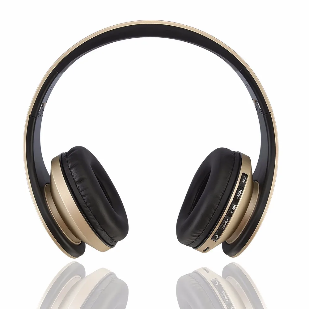 Brezžične Bluetooth Slušalke Slušalke Podpira TF Glasbe FM za Mobilni Telefon
