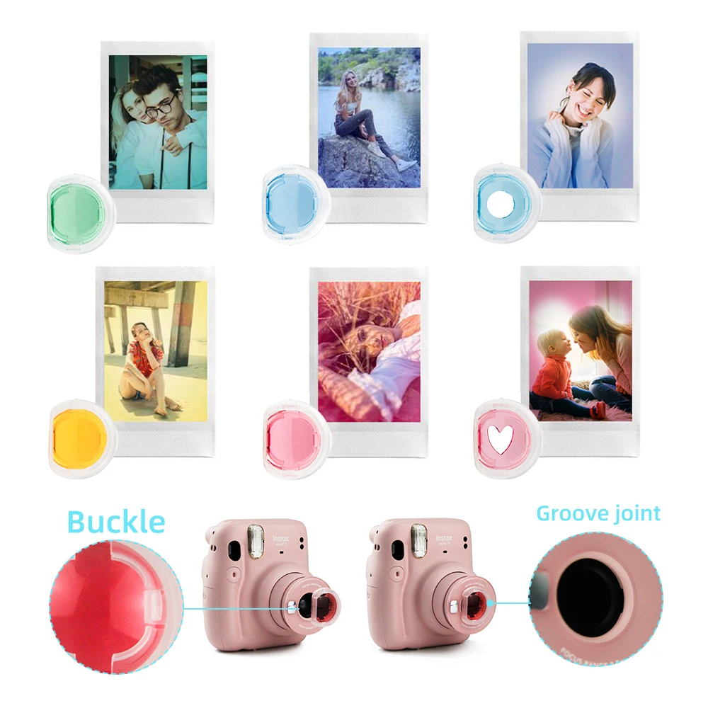 CAIUL Accessorie komplet za Fujifilm Instax Mini 11 Instant Filmsko Kamero Vključeni mini kamere primeru&več-Modra-roza barve