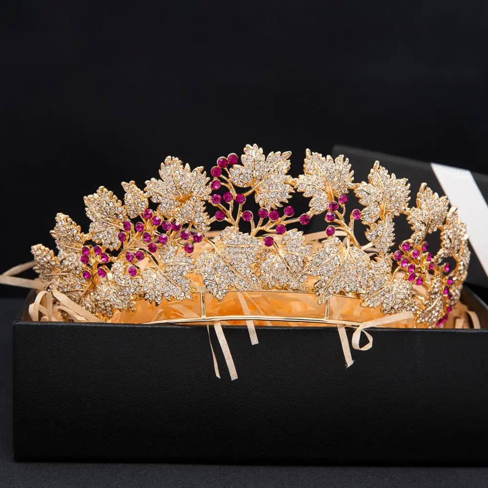 Danski Kraljevi Ruby Tiara,Kristalno Krono Princesa Mary Tiaras Krono,Poroka, Zlata, Lase, Nakit HG129