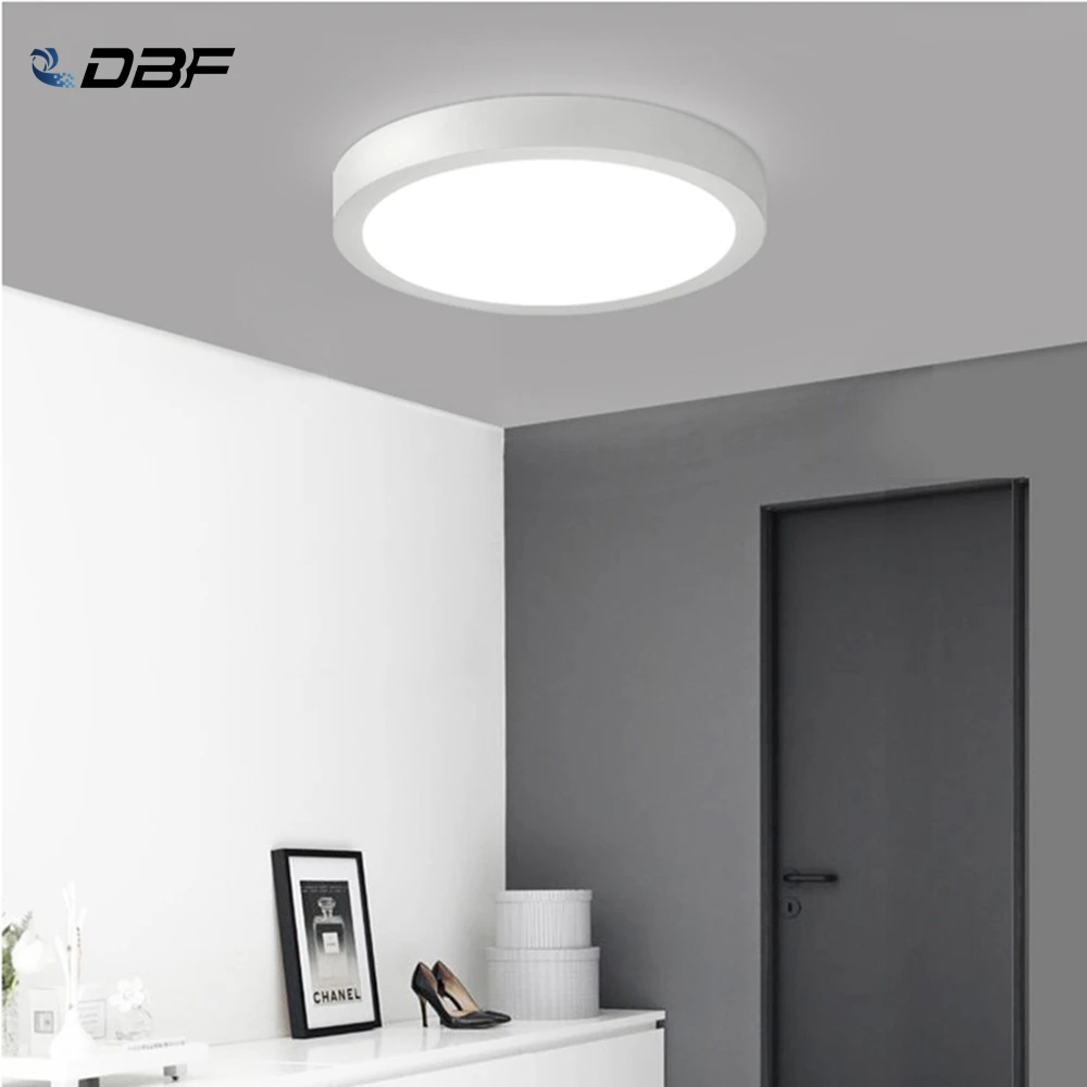 [DBF]Kvadratnih LED Panel Svetlobe 18W 24W 12W 6W Krog Downlight AC85-265V LED Površine Stropne Svetilke Za Razsvetljavo Kuhinjo