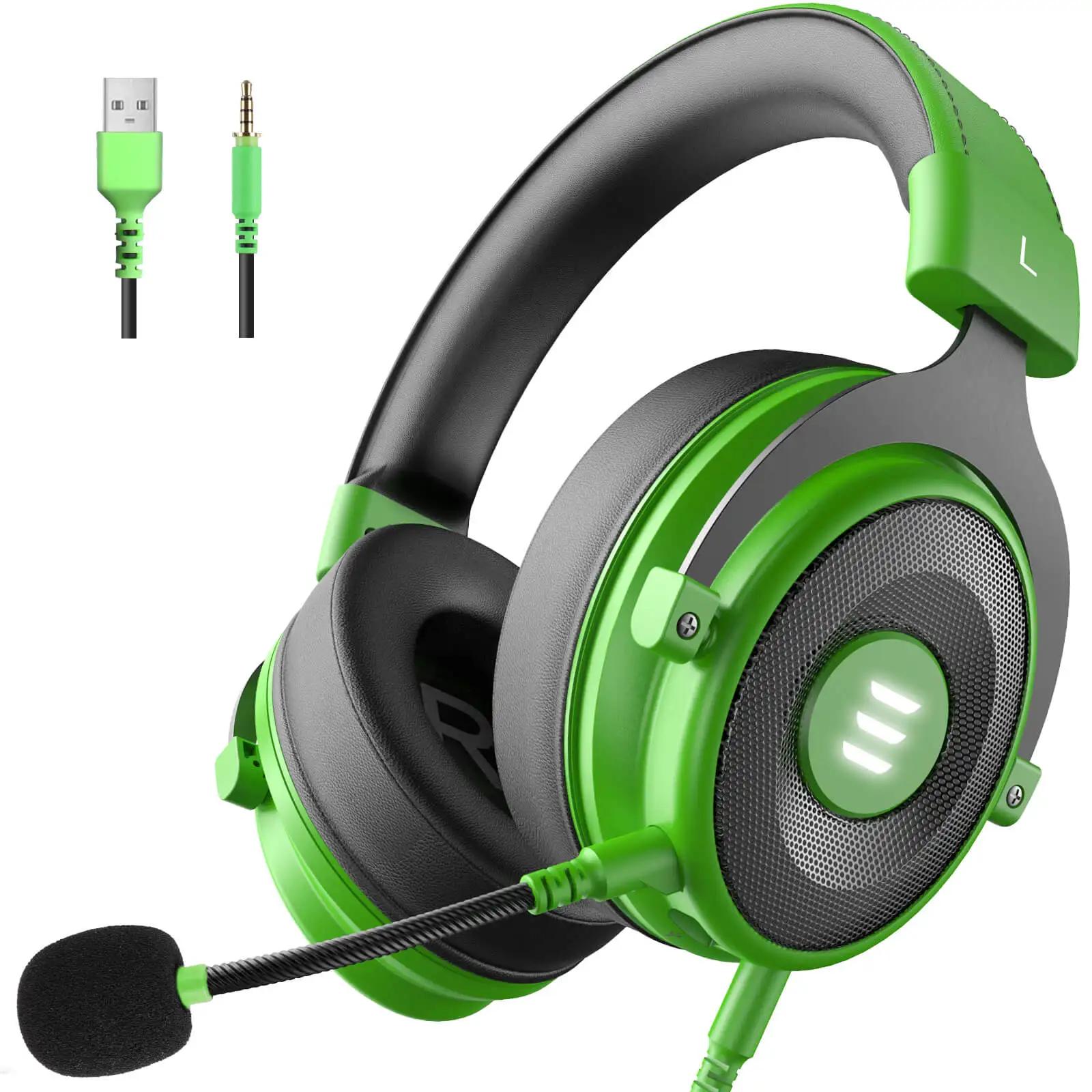EKSA Žične Slušalke E900 Pro Gaming Slušalke Igralec 7.1 Surround USB/3.5 mm 2V1 Slušalke z Mikrofonom Za PS4 Xbox PC Telefon