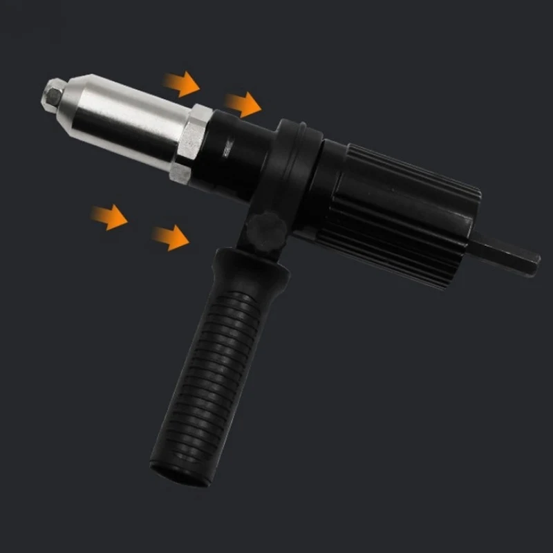 Električni Zakovice Pištolo Sveder Adapter Orodje za Kovičenje Black Legiranega Jekla, z 2,4 mm in 3,2 mm 4,0 mm 4.8 mm Razdalja Glavo in Ročaj Ključa