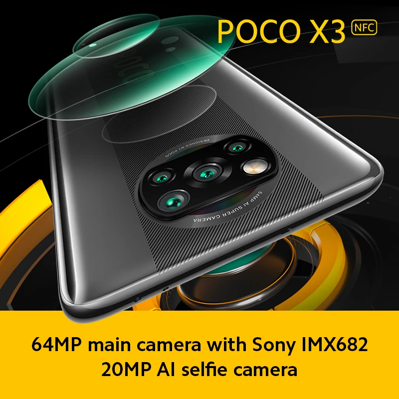 Globalna Različica POCO X3 NFC, 6GB RAM 128GB ROM Mobilni Telefon Snapdragon 732G Jedro Octa 6.67